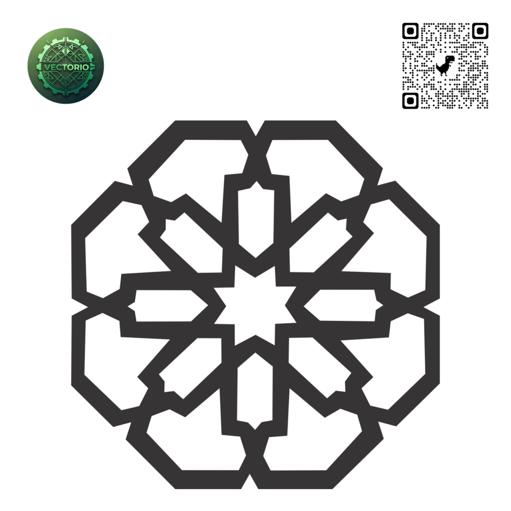 MANDALA 47 vector design for laser cutting and engraving