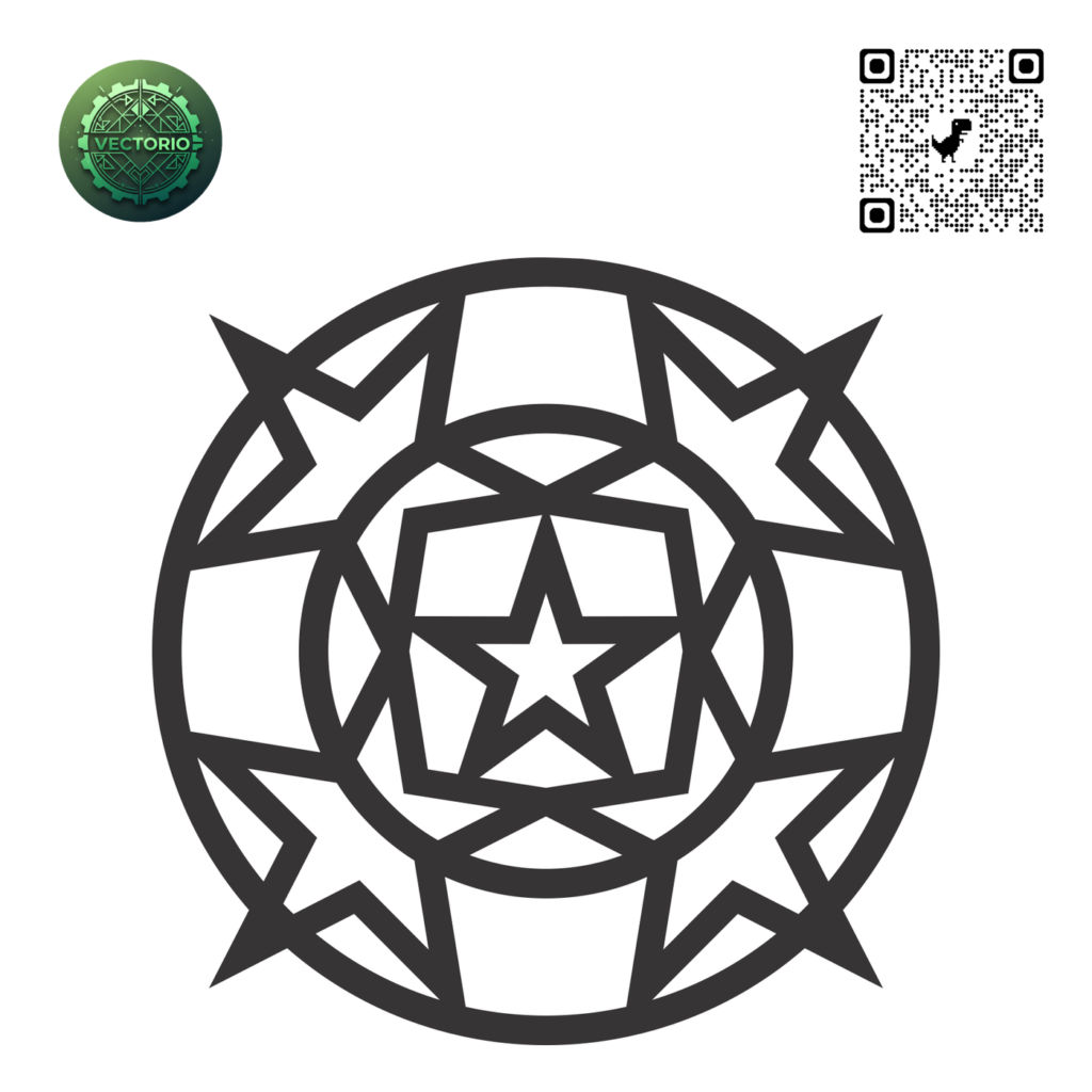 MANDALA 69 vector design for laser cutting and engraving