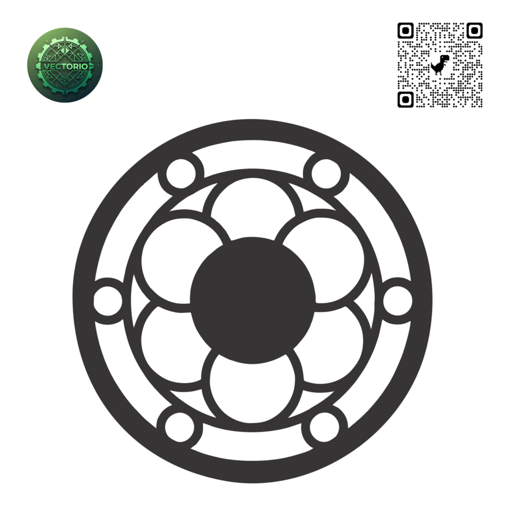 MANDALA 7 vector design for laser cutting and engraving