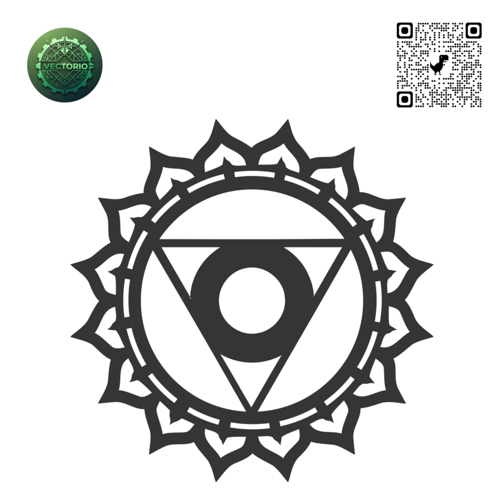 MANDALA 75 vector design for laser cutting and engraving