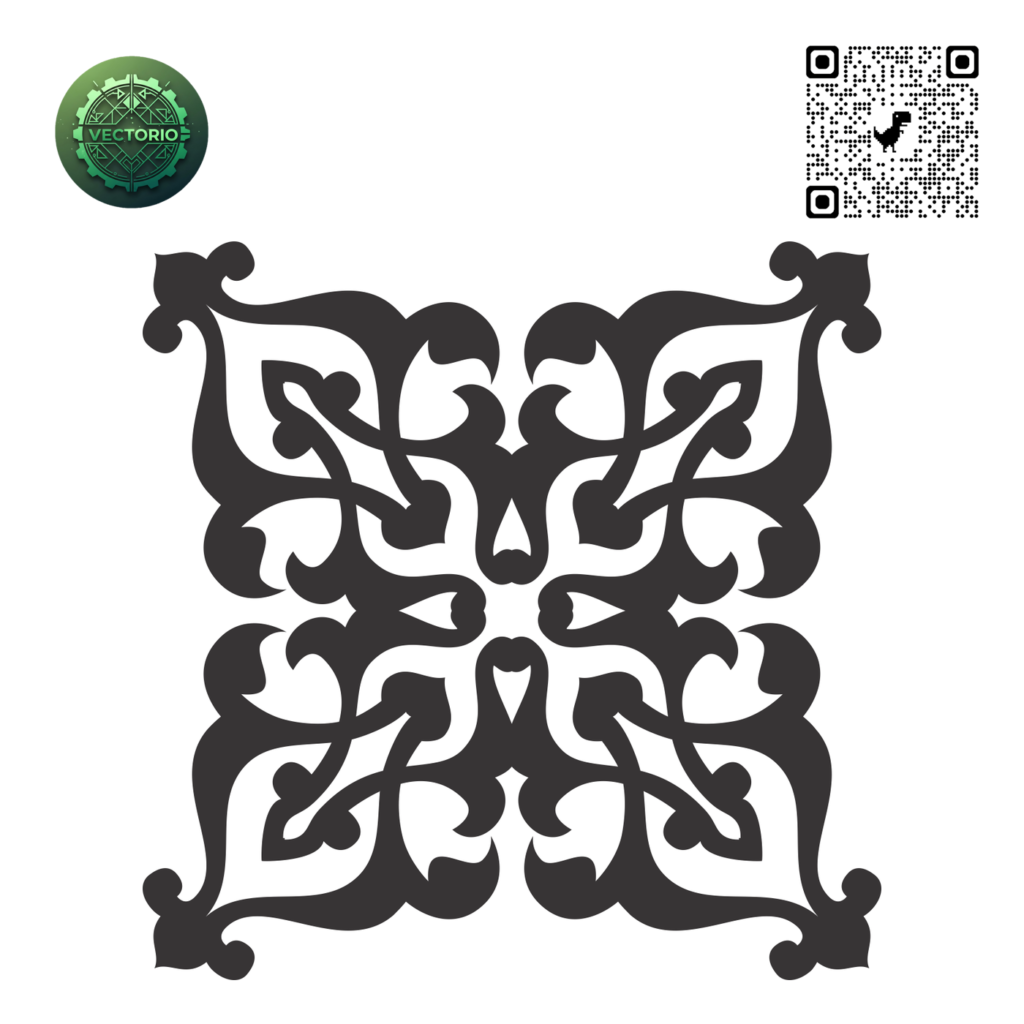MANDALA 92 vector design for laser cutting and engraving