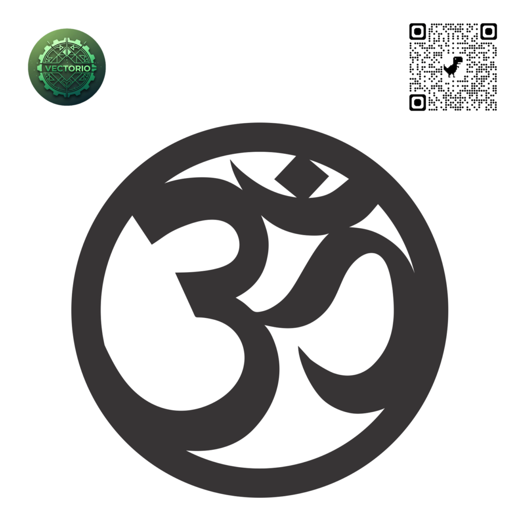 MANTRA OM NAMASTE YOGA vector design for laser cutting and engraving