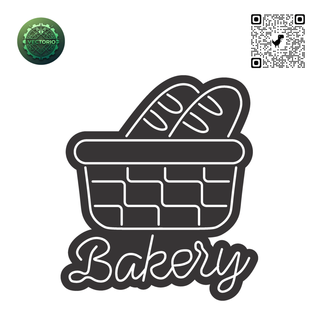 NEON LED - BAKERY vector design for laser cutting and engraving