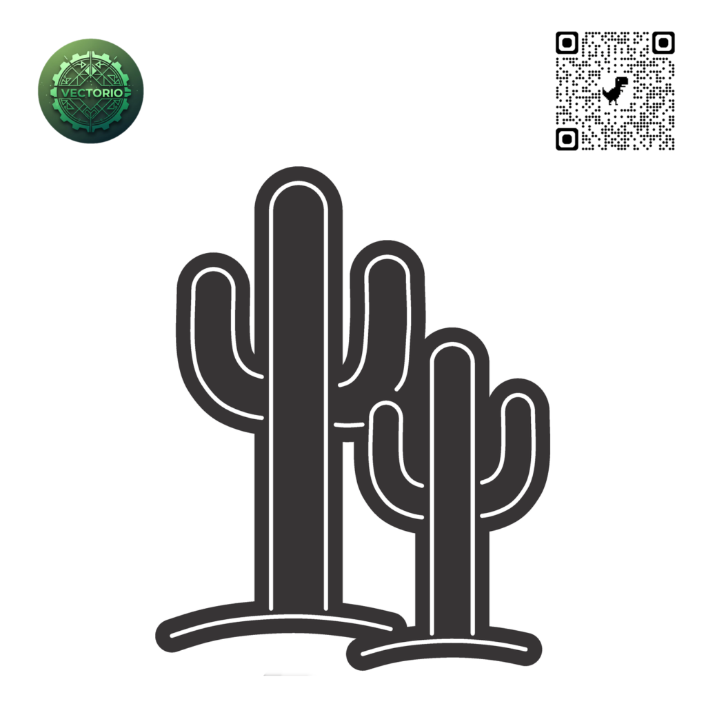NEON LED - CACTUS vector design for laser cutting and engraving