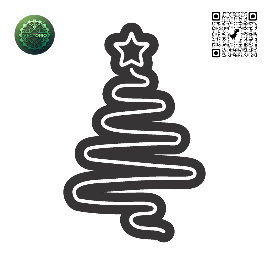 NEON LED - CHRISTMAS TREE vector design for laser cutting and engraving