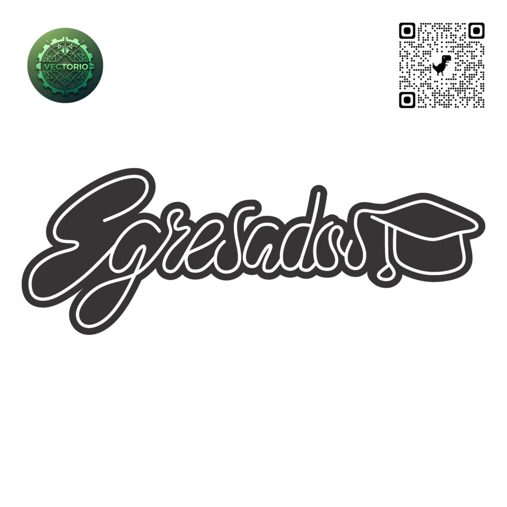NEON LED - EGRESADOS vector design for laser cutting and engraving