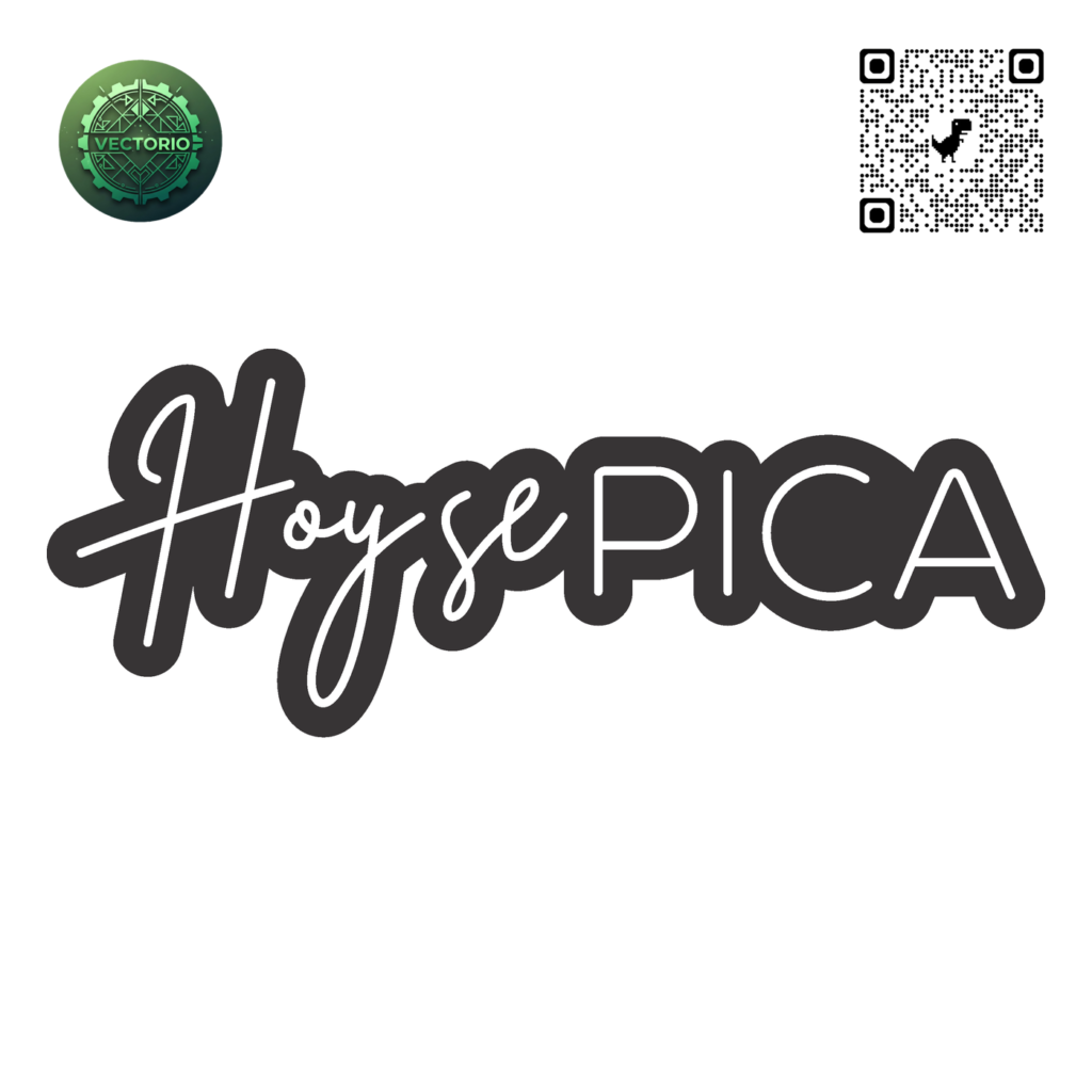 NEON LED - HOY SE PICA vector design for laser cutting and engraving