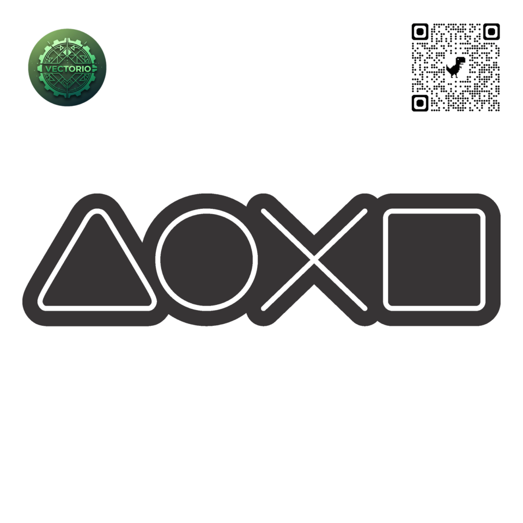 NEON LED - LOGO PLAYSTATION vector design for laser cutting and engraving