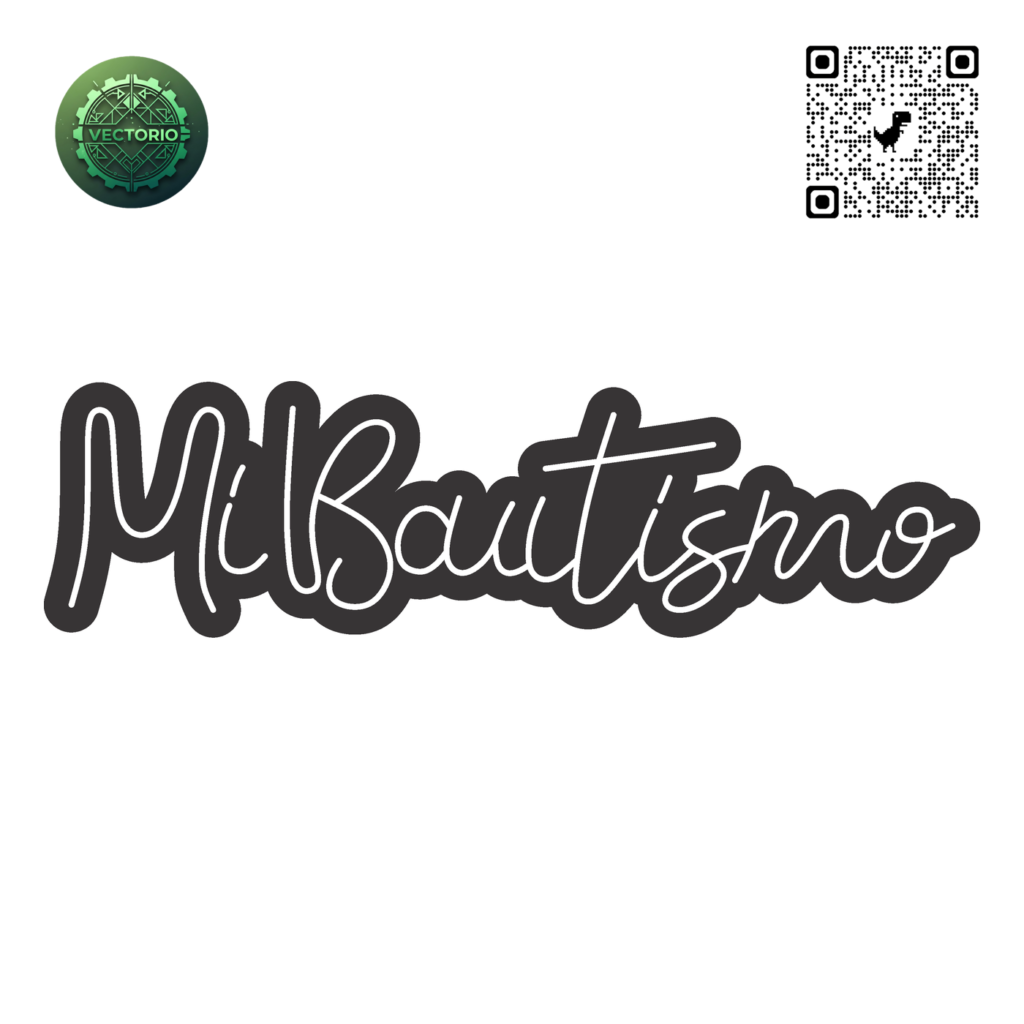 NEON LED - MI BAUTISMO vector design for laser cutting and engraving
