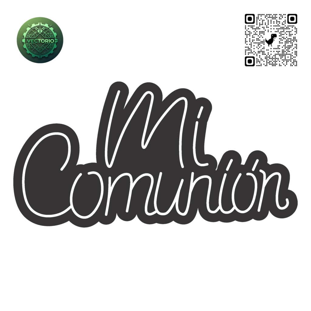 NEON LED - MI COMUNION vector design for laser cutting and engraving