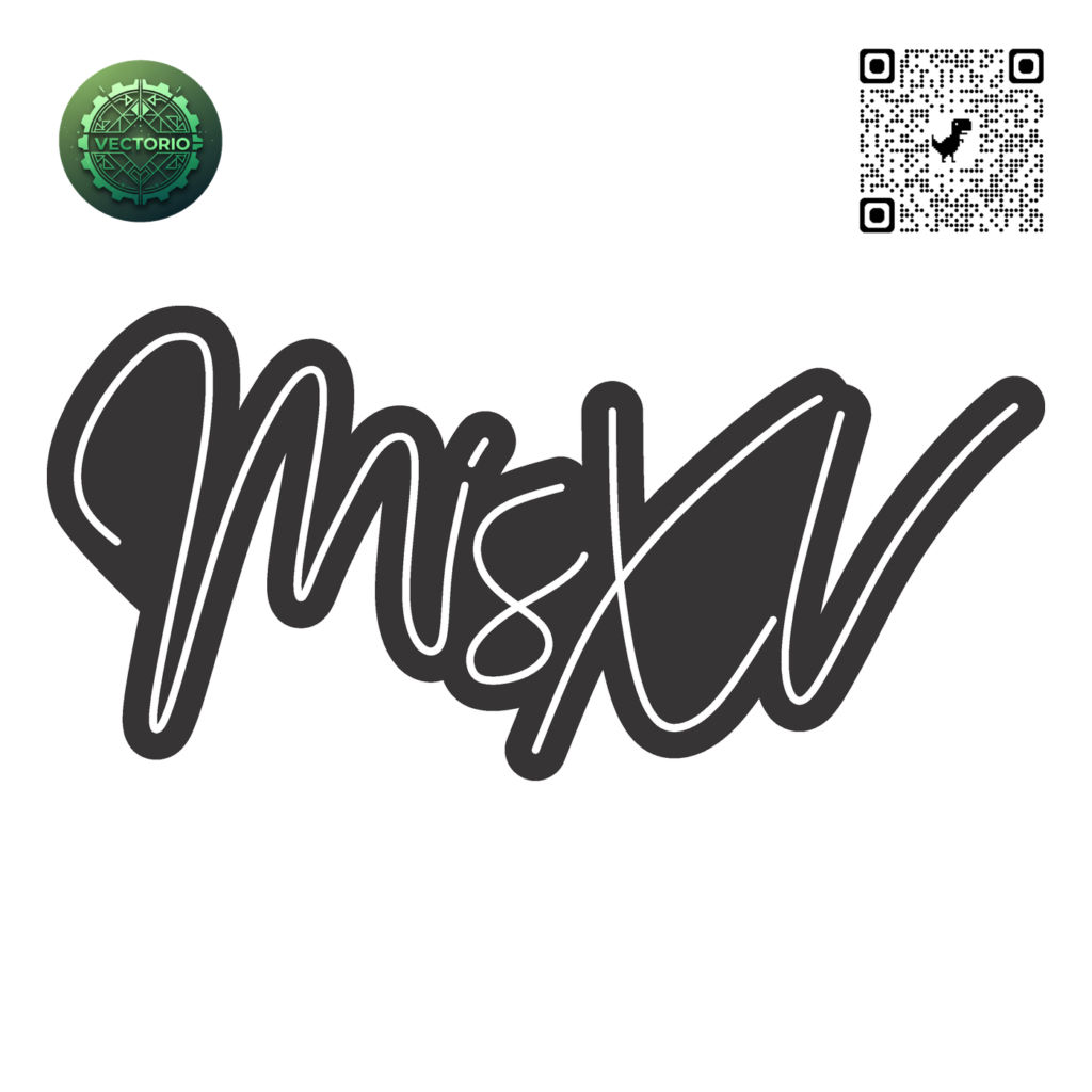 NEON LED - MIS XV vector design for laser cutting and engraving