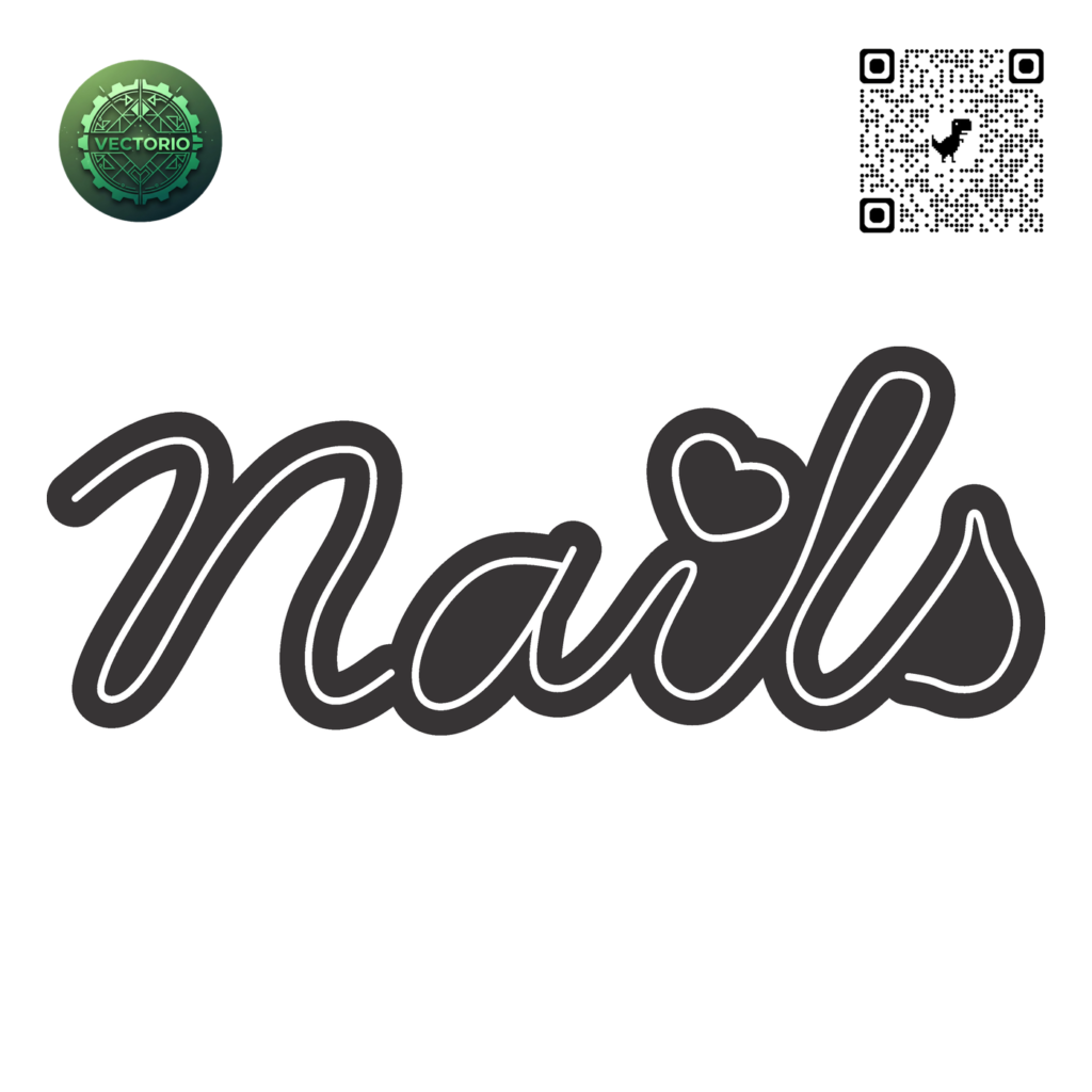 NEON LED - NAILS vector design for laser cutting and engraving