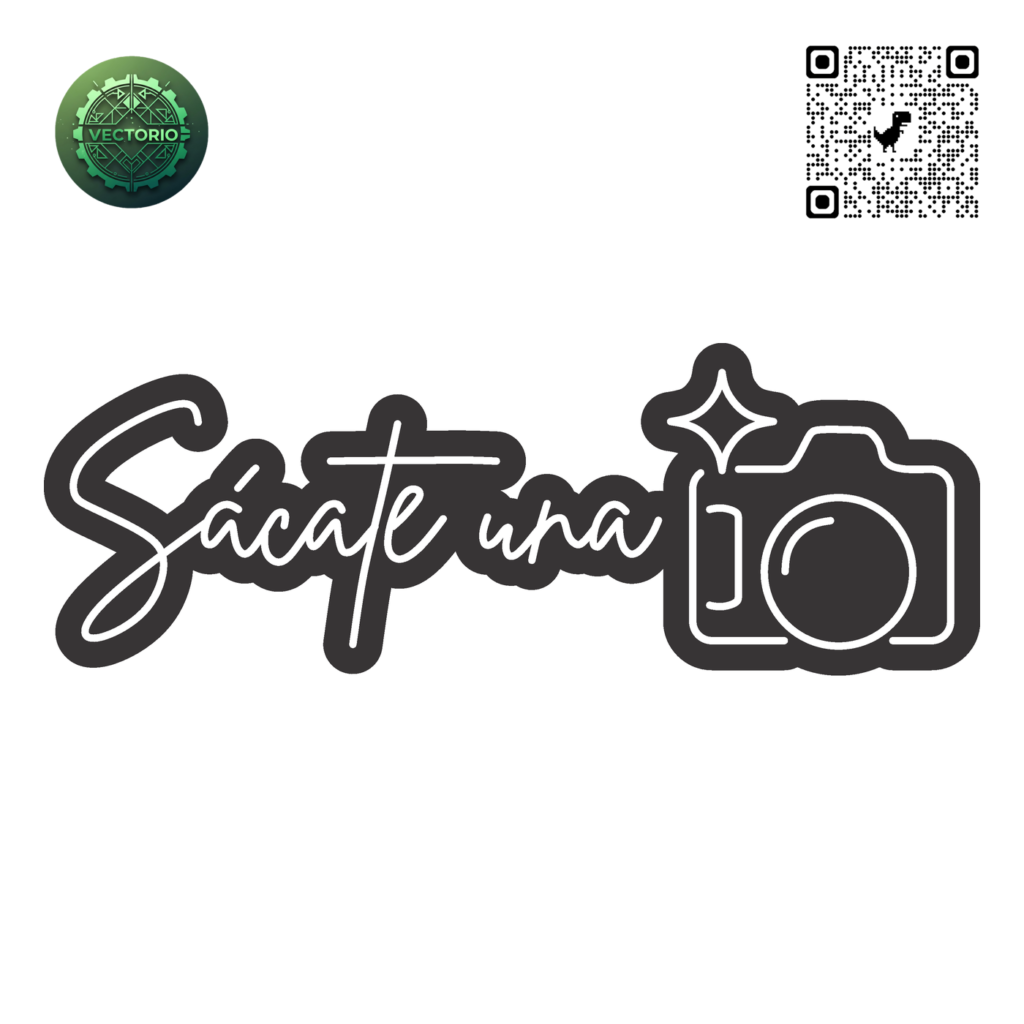 NEON LED - SACATE UNA FOTO vector design for laser cutting and engraving
