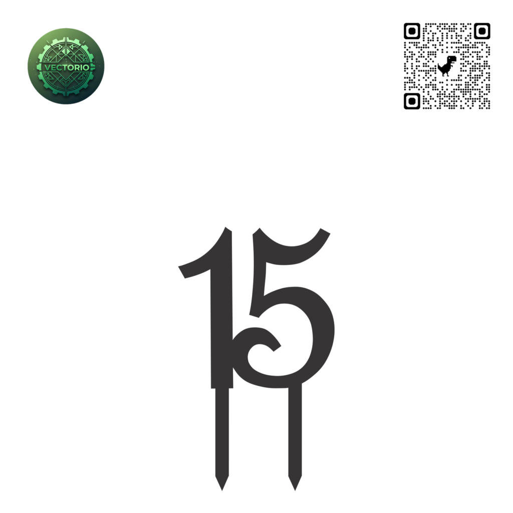 TOPPER 15 vector design for laser cutting and engraving