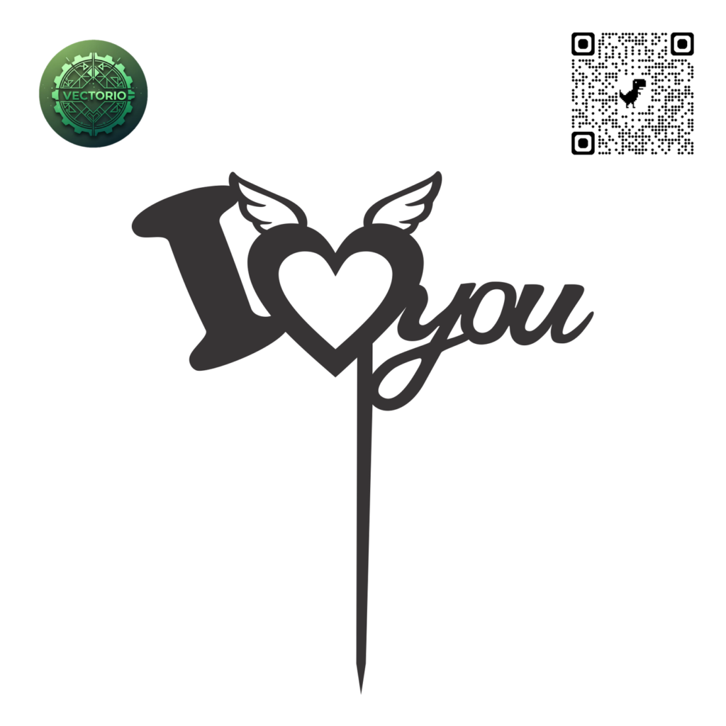 TOPPER LOVE 5 vector design for laser cutting and engraving