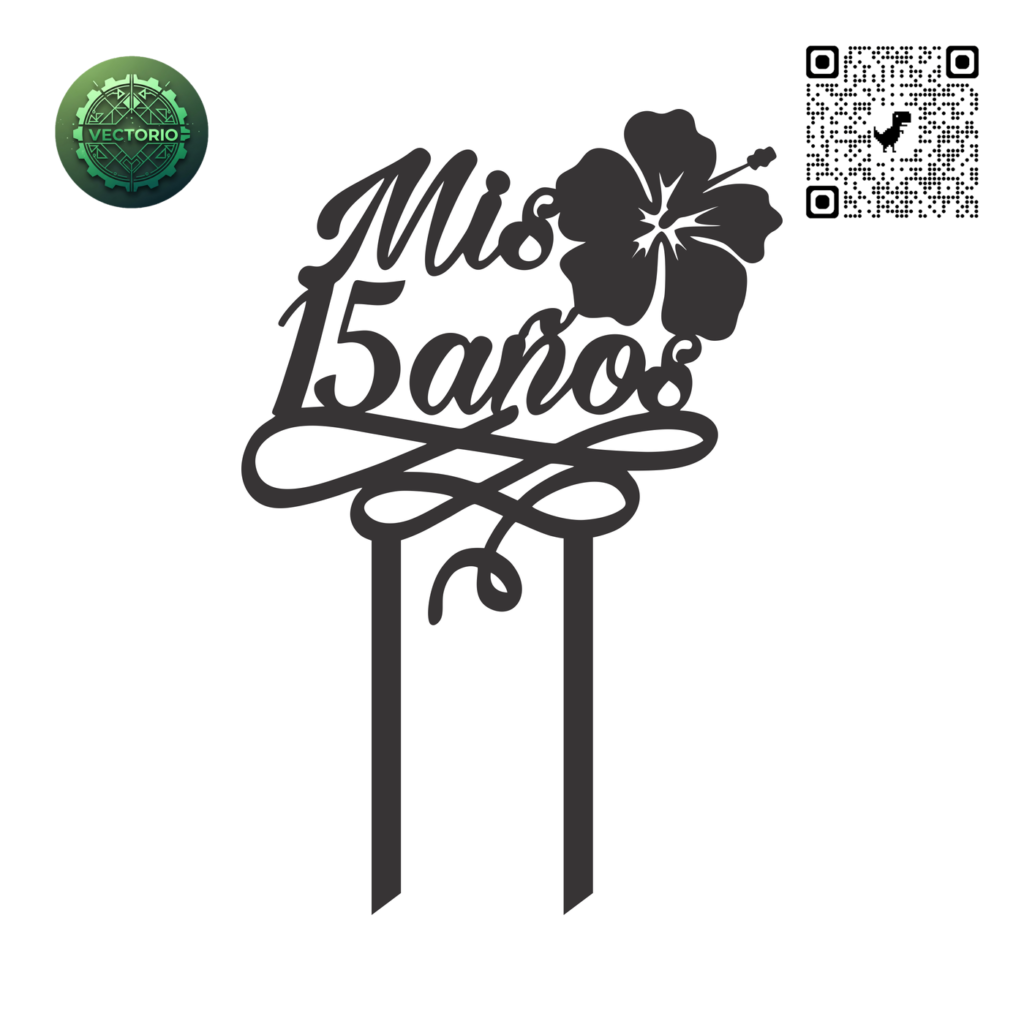 TOPPER MIS 15 vector design for laser cutting and engraving