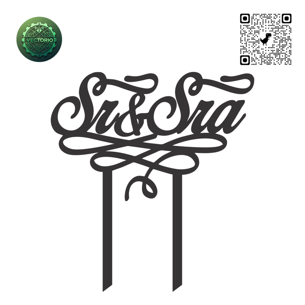 TOPPER SR Y SRA vector design for laser cutting and engraving