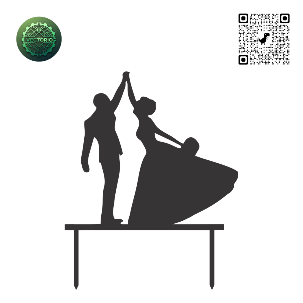TOPPER WEDDING 10 vector design for laser cutting and engraving