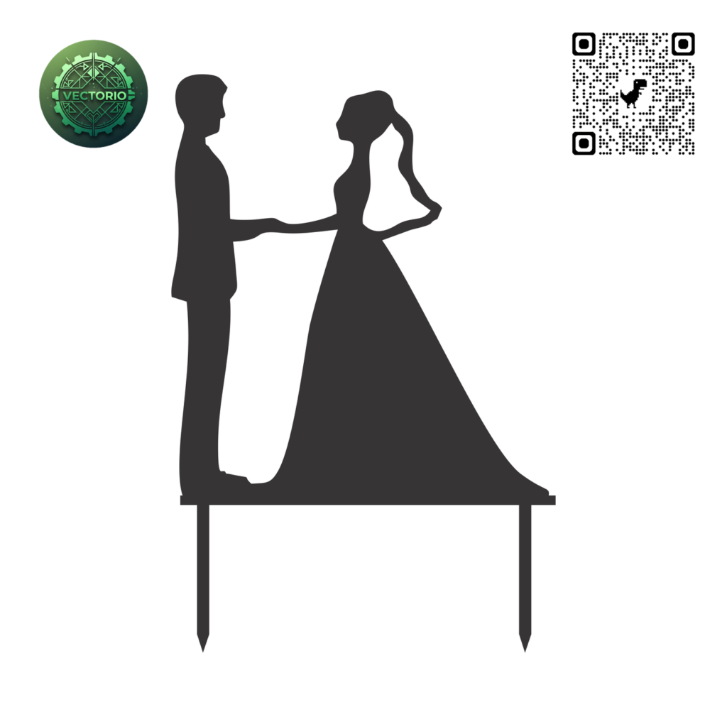TOPPER WEDDING 13 vector design for laser cutting and engraving