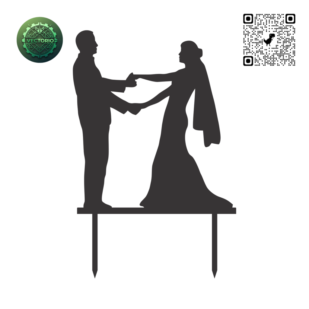 TOPPER WEDDING 18 vector design for laser cutting and engraving