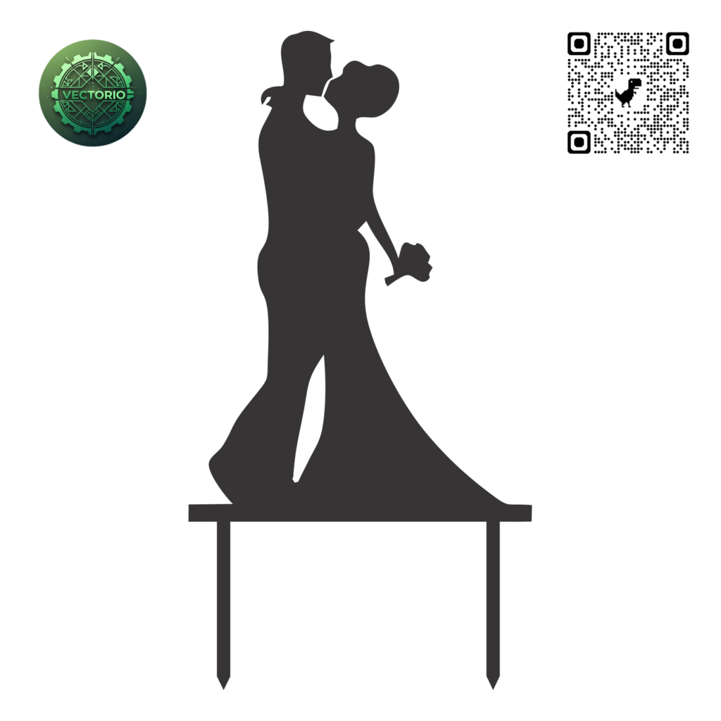 TOPPER WEDDING 3 vector design for laser cutting and engraving