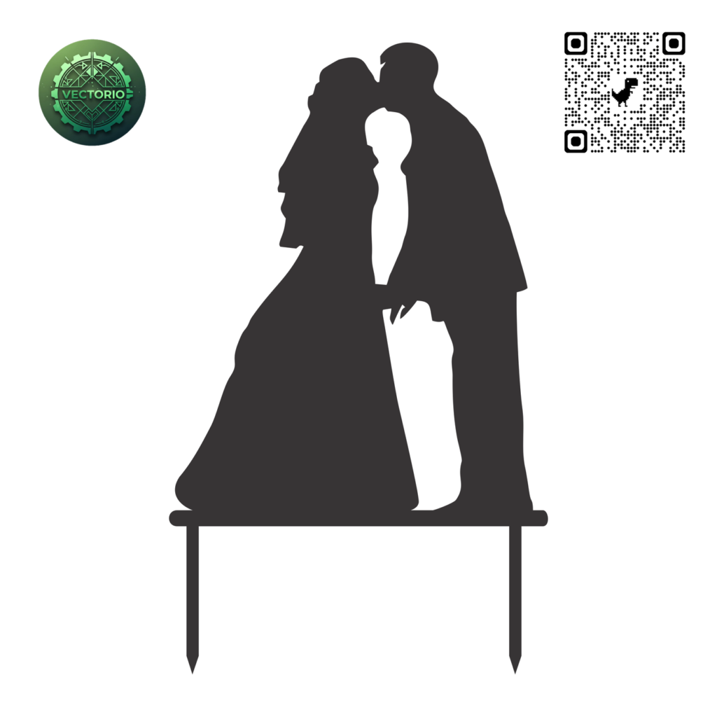 TOPPER WEDDING 6 vector design for laser cutting and engraving