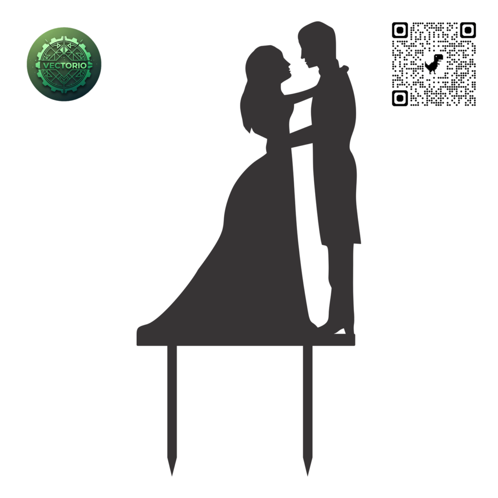 TOPPER WEDDING 7 vector design for laser cutting and engraving
