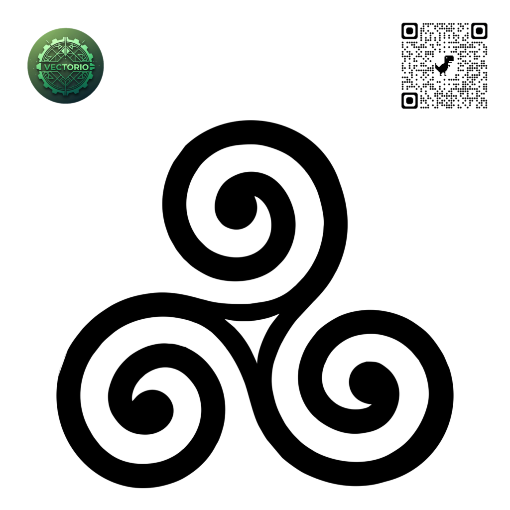 TRISKEL vector design for laser cutting and engraving