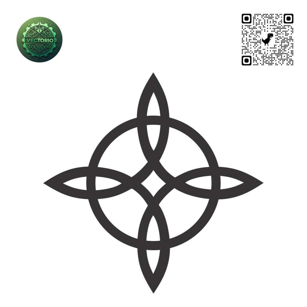 WITCH KNOT vector design for laser cutting and engraving