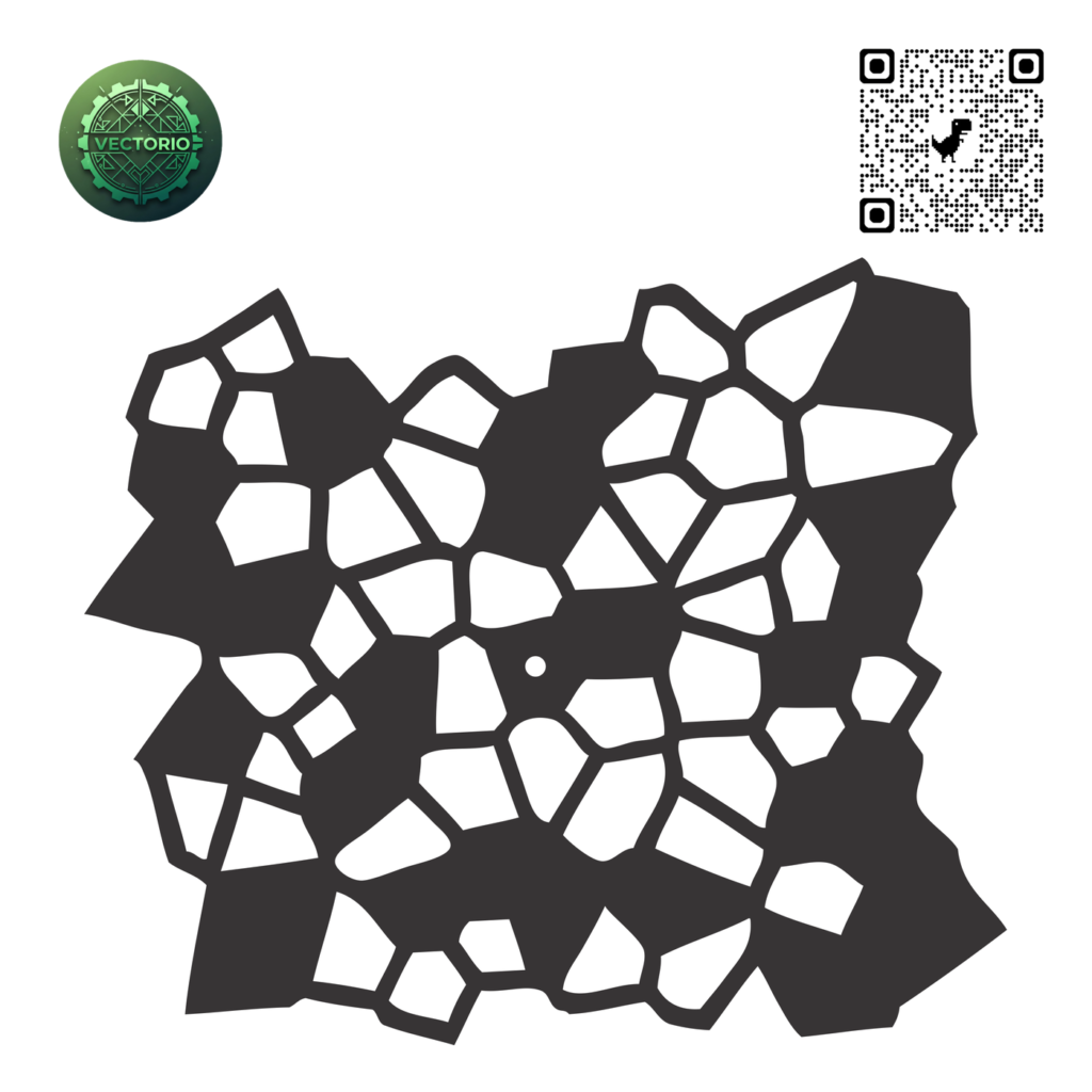 ABSTRACT WALL CLOCK 2 vector design for laser cutting and engraving
