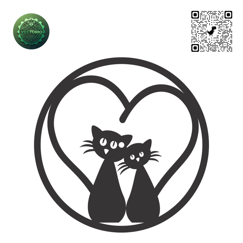 CAT WALL CLOCK 3 vector design for laser cutting and engraving