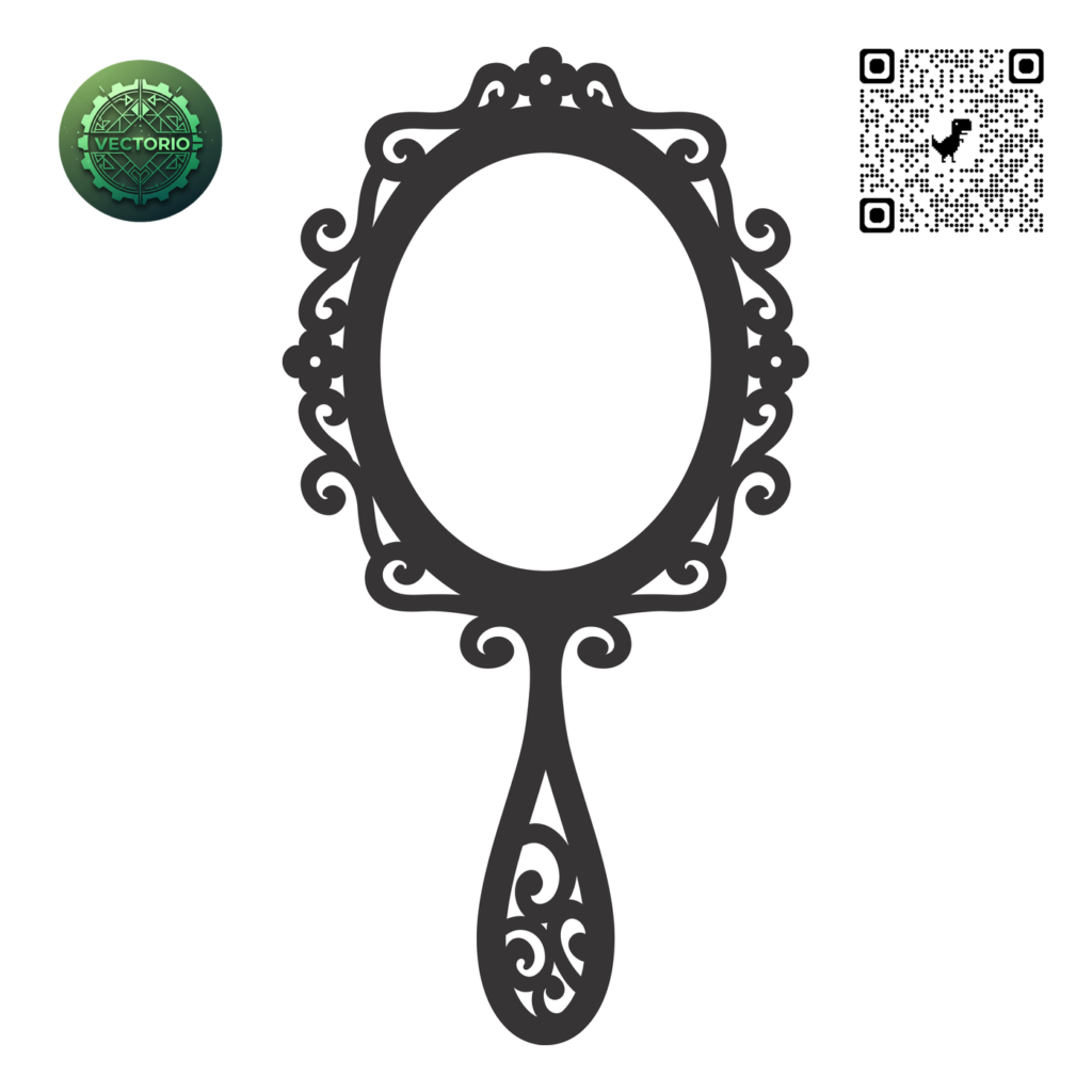 DECORATIVE HAND FRAME 1 vector design for laser cutting and engraving