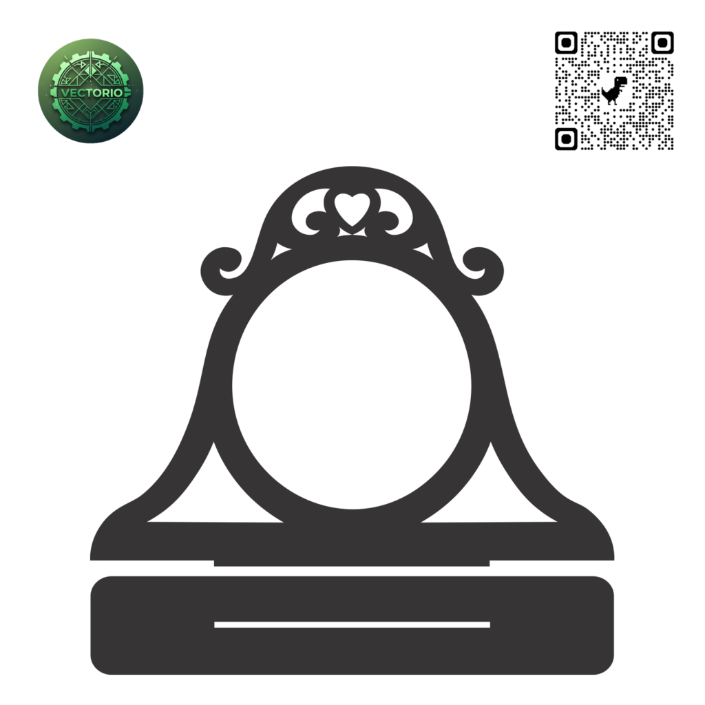 DECORATIVE TABLETOP FRAME 1 vector design for laser cutting and engraving