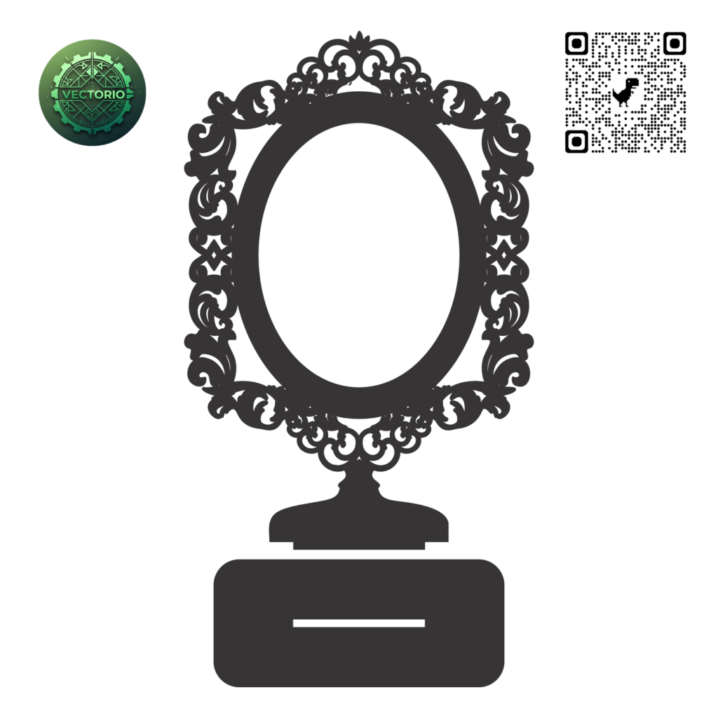DECORATIVE TABLETOP FRAME 5 vector design for laser cutting and engraving