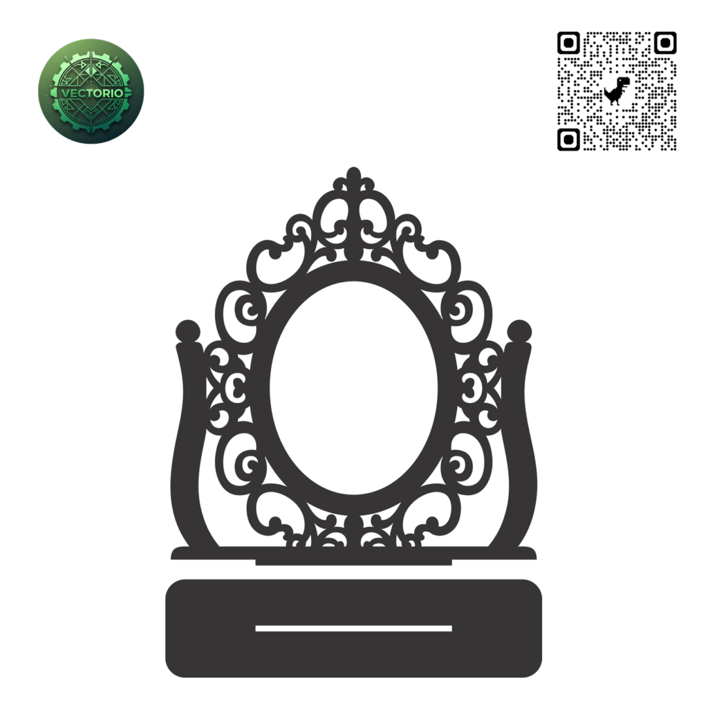 DECORATIVE TABLETOP FRAME 6 vector design for laser cutting and engraving