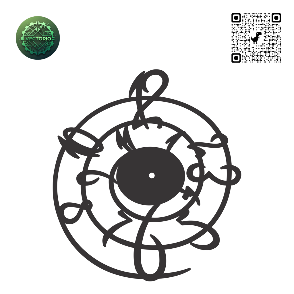 NUMBERS WALL CLOCK 10 vector design for laser cutting and engraving