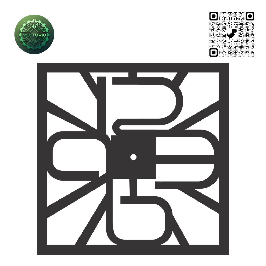 NUMBERS WALL CLOCK 4 vector design for laser cutting and engraving