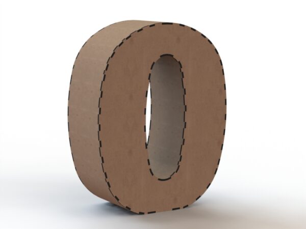 3D Numbers 0-9 Vector Pack - Laser Cut & CNC Files (CDR, DXF, SVG, EPS, AI)