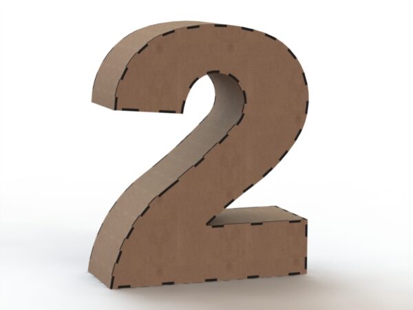 3D Numbers 0-9 Vector Pack - Laser Cut & CNC Files (CDR, DXF, SVG, EPS, AI)