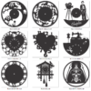 2019-02-12 (4) 140 Wall Clock Vector Pack - Laser Cut & CNC Files (CDR, DXF, SVG, EPS, AI)