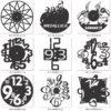 2019-02-12 (7) 140 Wall Clock Vector Pack - Laser Cut & CNC Files (CDR, DXF, SVG, EPS, AI)