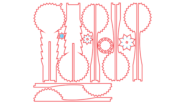 2019-02-15 (5) 5 Cactus 3D Models Vector Pack - Laser Cut & CNC Files (CDR, DXF, SVG, EPS)