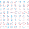 2019-08-23 (4) 240 Cute Animals Figures Vector Pack - Laser Cut & CNC Files (CDR, DXF, SVG, EPS, AI)