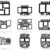 70 Mom & Family Photo Frames Vector Pack - Laser Cut & CNC Files (CDR, DXF, SVG, EPS, AI)