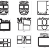 70 Mom & Family Photo Frames Vector Pack - Laser Cut & CNC Files (CDR, DXF, SVG, EPS, AI)