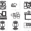 70 Mom & Family Photo Frames Vector Pack - Laser Cut & CNC Files (CDR, DXF, SVG, EPS, AI)