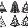 54 Christmas Tree Vector Pack - Laser Cut & CNC Files (CDR, DXF, SVG, EPS, AI)