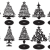 54 Christmas Tree Vector Pack - Laser Cut & CNC Files (CDR, DXF, SVG, EPS, AI)