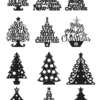54 Christmas Tree Vector Pack - Laser Cut & CNC Files (CDR, DXF, SVG, EPS, AI)