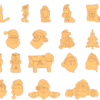 250 Christmas Figures Vector Pack - Laser Cut & CNC Files (CDR, DXF, SVG, EPS, AI)